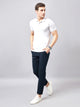 Men's Relaxed Dark Blue Pure Cotton Trousers