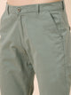 Men's Relaxed Light Green Pure Cotton Trousers