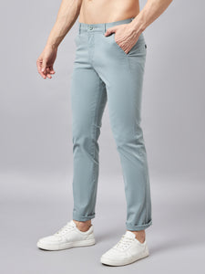 Men's Relaxed Sea Green  Pure Cotton Trousers