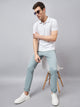 Men's Relaxed Sea Green  Pure Cotton Trousers