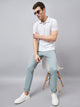 Men's Relaxed Sea Green  Pure Cotton Trousers