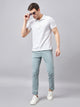 Men's Relaxed Sea Green  Pure Cotton Trousers