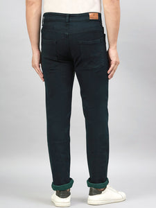 Men's Dark Green Regular Fit Jeans