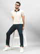 Men's Dark Green Regular Fit Jeans