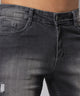 Men's Grey Denim Shorts