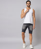 Men's Grey Denim Shorts