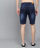 Men's Dark Blue Denim Shorts