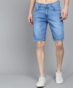 Men's Light Blue Denim Shorts