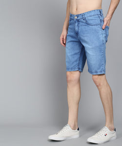 Men's Light Blue Denim Shorts