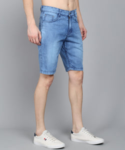 Men's Light Blue Denim Shorts