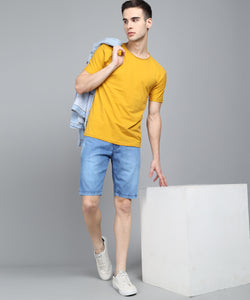 Men's Light Blue Denim Shorts