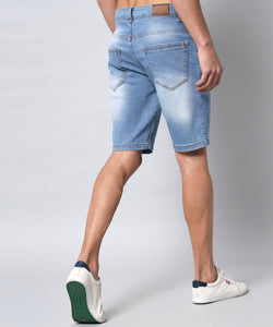 Men's Light Blue Denim Shorts