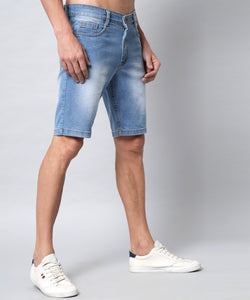 Men's Light Blue Denim Shorts