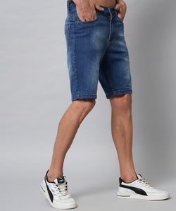 Men's Blue Denim Shorts