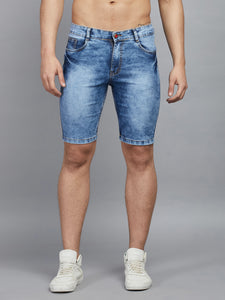 Men's Light Blue Denim Shorts