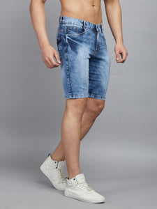 Men's Light Blue Denim Shorts