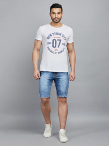 Men's Light Blue Denim Shorts