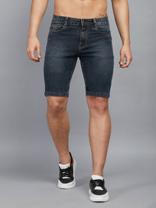 Men's Black Denim Shorts