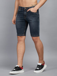 Men's Black Denim Shorts