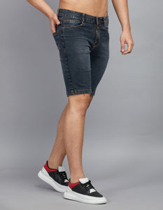 Men's Black Denim Shorts