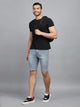 Men's Light Grey Denim Shorts