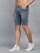 Men's Light Grey Denim Shorts