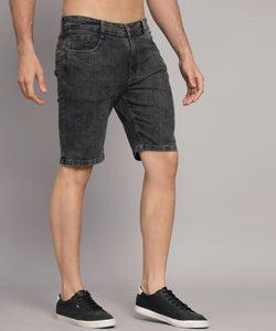 Men's Grey Denim Shorts