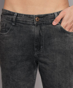 Men's Grey Denim Shorts