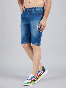 Men's Blue Denim Shorts