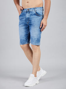 Men's Light Blue Denim Shorts