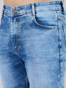 Men's Light Blue Denim Shorts