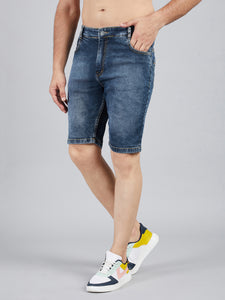 Men's Blue Denim Shorts