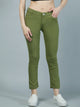 Women's Green Slim Fit Jeans