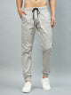 Men's Relaxed Light Grey Cotton Jogger Trouser