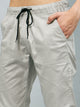 Men's Relaxed Light Grey Cotton Jogger Trouser
