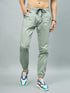 Men's Relaxed Light Pistachio Cotton Jogger Trouser