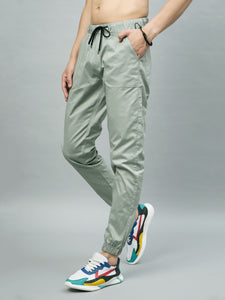 Men's Relaxed Light Pistachio Cotton Jogger Trouser