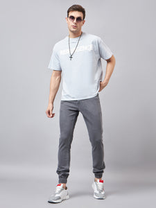 Men's Grey Denim Joggers