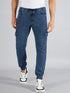 Men's Blue Denim Cargo Jogger