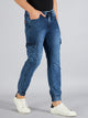 Men's Blue Denim Cargo Jogger