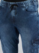 Men's Blue Denim Cargo Jogger