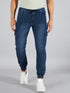 Men's Dark Blue Denim Cargo Jogger