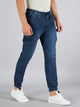 Men's Dark Blue Denim Cargo Jogger
