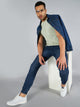 Men's Dark Blue Denim Cargo Jogger