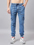 Men's Blue Denim Cargo Jogger