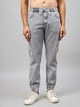 Men's Grey Denim Cargo Jogger