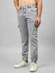 Men's Grey Denim Cargo Jogger