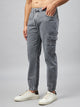 Men's Grey Denim Cargo Jogger