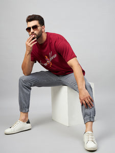 Men's Grey Denim Cargo Jogger