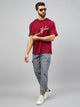 Men's Grey Denim Cargo Jogger